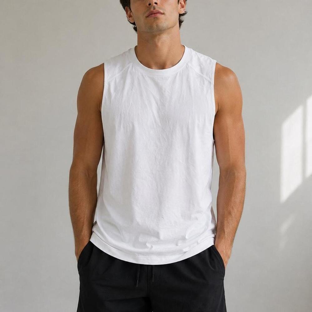 Alo yoga white tank top